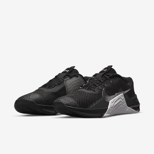 Nike Metcon 7 Women's Training Shoes Black / White / Grey / Metal Dark Grey | NK436ZVT