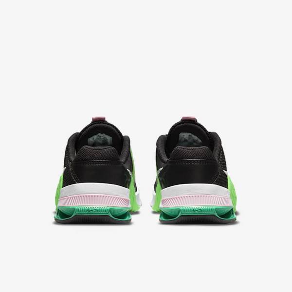 Nike Metcon 7 Women's Training Shoes Black / Green / Pink / White | NK513NCB