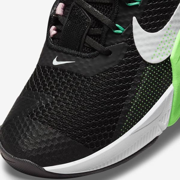 Nike Metcon 7 Women's Training Shoes Black / Green / Pink / White | NK513NCB