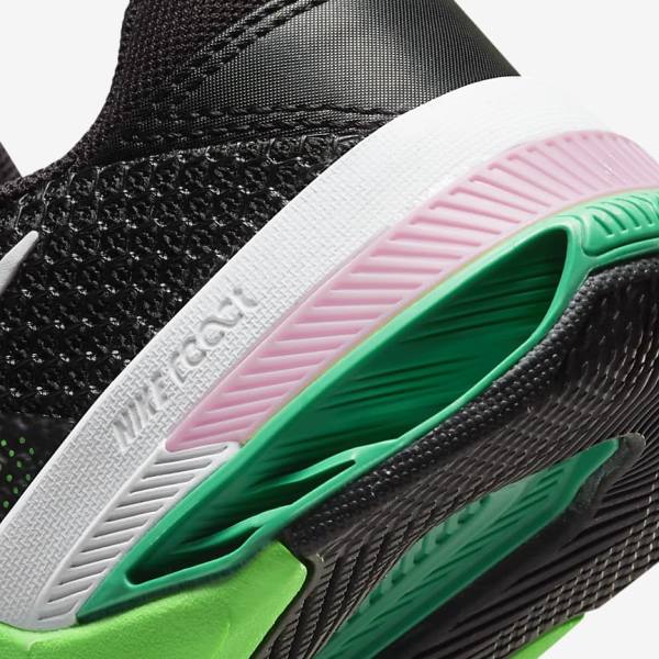 Nike Metcon 7 Women's Training Shoes Black / Green / Pink / White | NK513NCB