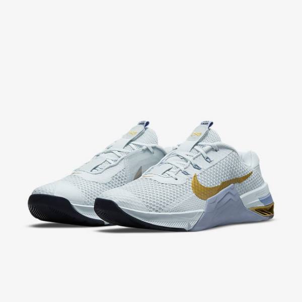 Nike Metcon 7 Women's Training Shoes Platinum / Metal Gold | NK271WQK