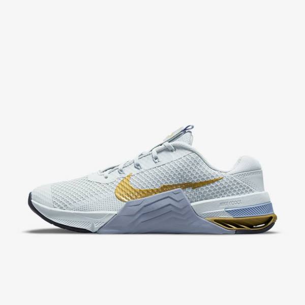 Nike Metcon 7 Women\'s Training Shoes Platinum / Metal Gold | NK271WQK