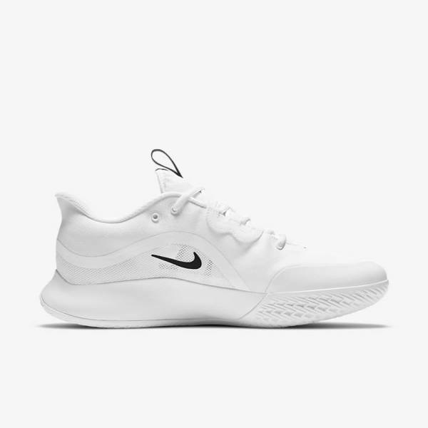 Nike NikeCourt Air Max Volley Hard Court Men's Tennis Shoes White / Black | NK358PLM