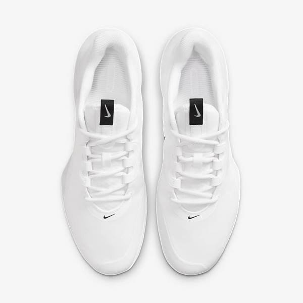 Nike NikeCourt Air Max Volley Hard Court Men's Tennis Shoes White / Black | NK358PLM