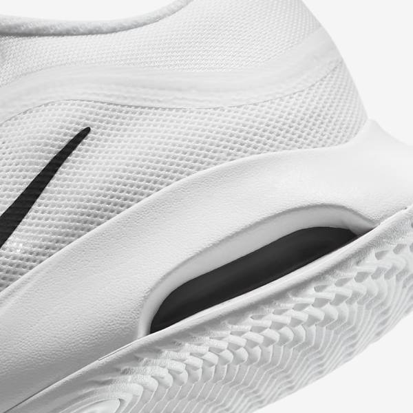 Nike NikeCourt Air Max Volley Hard Court Men's Tennis Shoes White / Black | NK358PLM