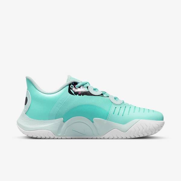 Nike NikeCourt Air Zoom GP Turbo Naomi Osaka Women's Tennis Shoes Turquoise / Black / Fuchsia / Turquoise | NK205XUN