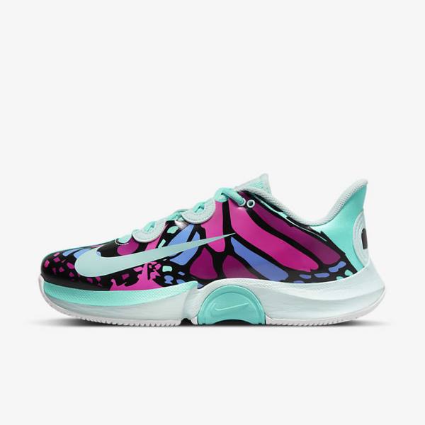 Nike NikeCourt Air Zoom GP Turbo Naomi Osaka Women\'s Tennis Shoes Turquoise / Black / Fuchsia / Turquoise | NK205XUN