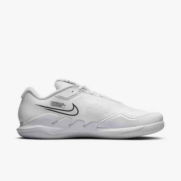 Nike NikeCourt Air Zoom Vapor Pro Carpet Men's Tennis Shoes White / Black | NK561BOX