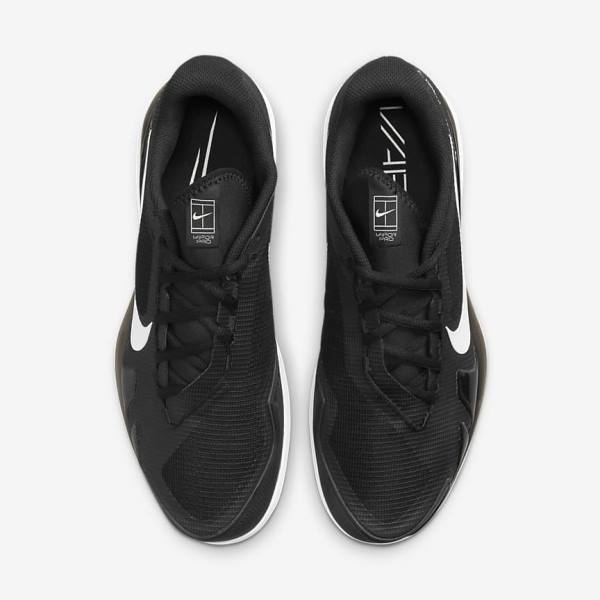 Nike NikeCourt Air Zoom Vapor Pro Carpet Men's Tennis Shoes Black / White | NK630WAY