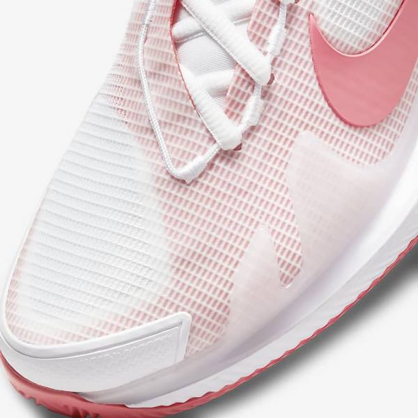 Nike NikeCourt Air Zoom Vapor Pro Clay Court Women's Tennis Shoes White / Pink Light Blue | NK753ZDJ