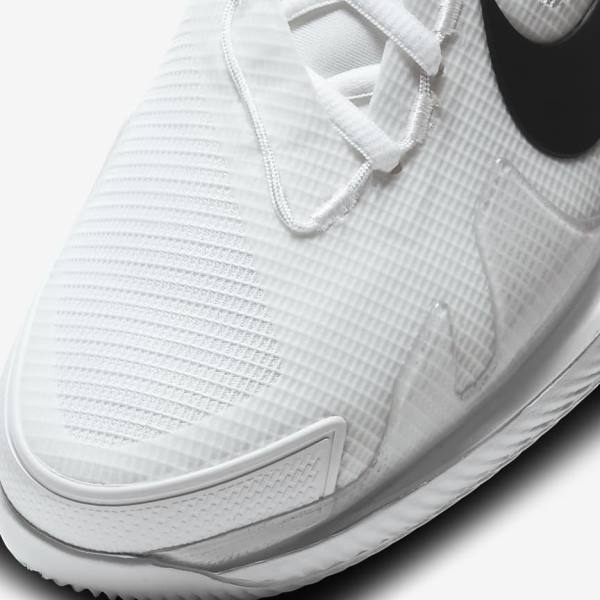 Nike NikeCourt Air Zoom Vapor Pro Hard-Court Men's Tennis Shoes White / Black | NK095ZNS