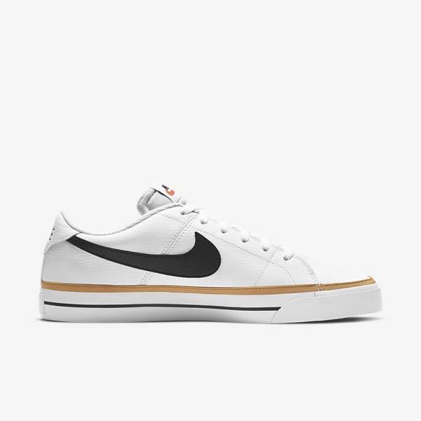 Nike NikeCourt Legacy Men's Sneakers White / Light Brown / Black | NK520ZJT