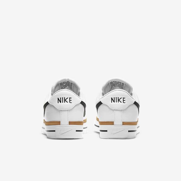 Nike NikeCourt Legacy Men's Sneakers White / Light Brown / Black | NK520ZJT