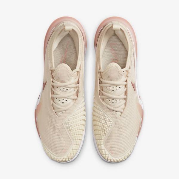 Nike NikeCourt React Vapor NXT Clay Court Women's Tennis Shoes White / Coral / Red | NK135YNP