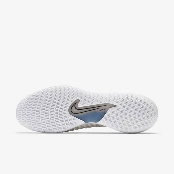 Nike NikeCourt React Vapor NXT Hard-Court Men's Tennis Shoes White / Grey / Black | NK489NTW