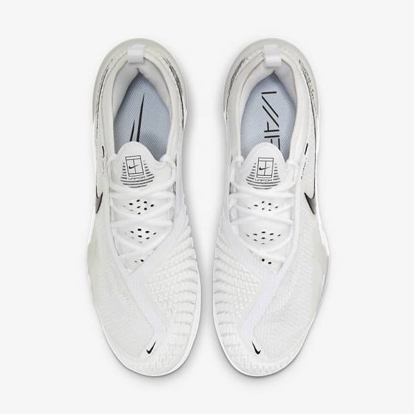 Nike NikeCourt React Vapor NXT Hard-Court Men's Tennis Shoes White / Grey / Black | NK489NTW