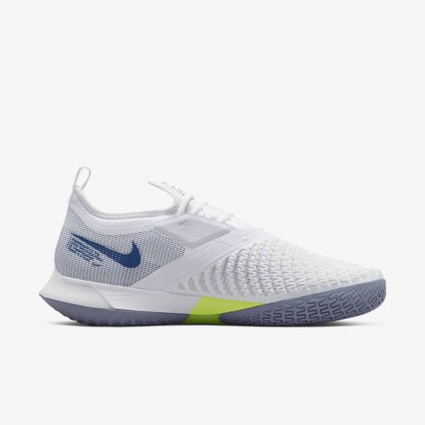 Nike NikeCourt React Vapor NXT Hard-Court Men's Tennis Shoes White / Navy | NK920YQT