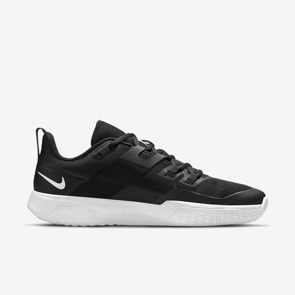 Nike NikeCourt Vapor Lite Hard Court Men's Tennis Shoes Black / White | NK354YFN