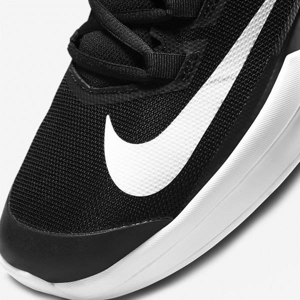 Nike NikeCourt Vapor Lite Hard Court Men's Tennis Shoes Black / White | NK354YFN