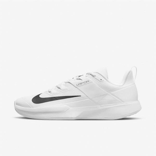 Nike NikeCourt Vapor Lite Hard Court Men\'s Tennis Shoes White / Black | NK586RAG