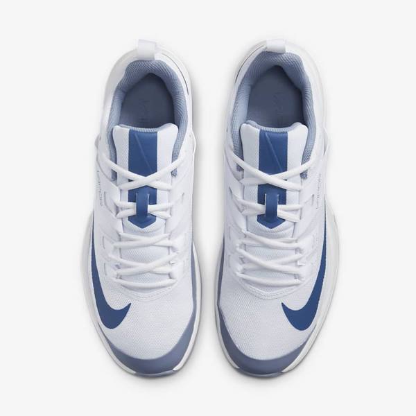 Nike NikeCourt Vapor Lite Hard Court Men's Tennis Shoes White / Navy | NK672HWY