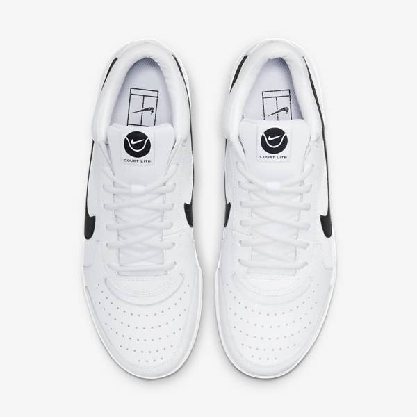 Nike NikeCourt Zoom Lite 3 Hard Court Men's Tennis Shoes White / Black | NK863UQW