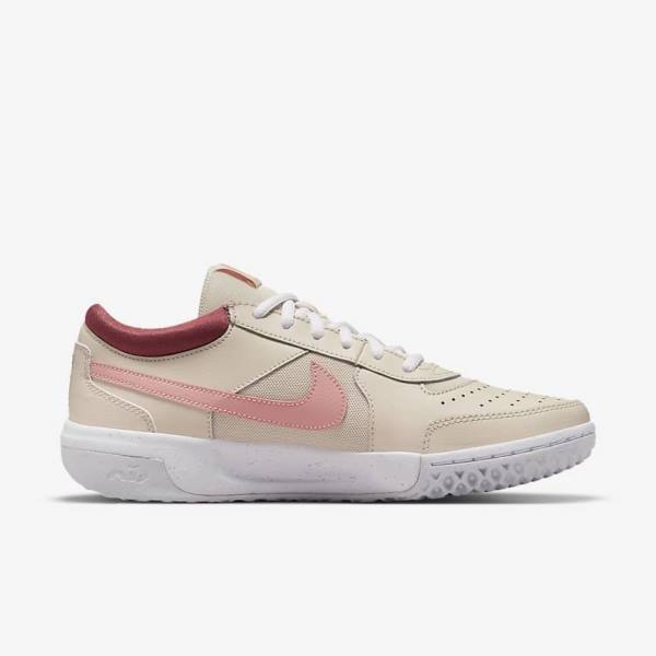 Nike NikeCourt Zoom Lite 3 Women's Tennis Shoes White / Red / Coral | NK637KAS