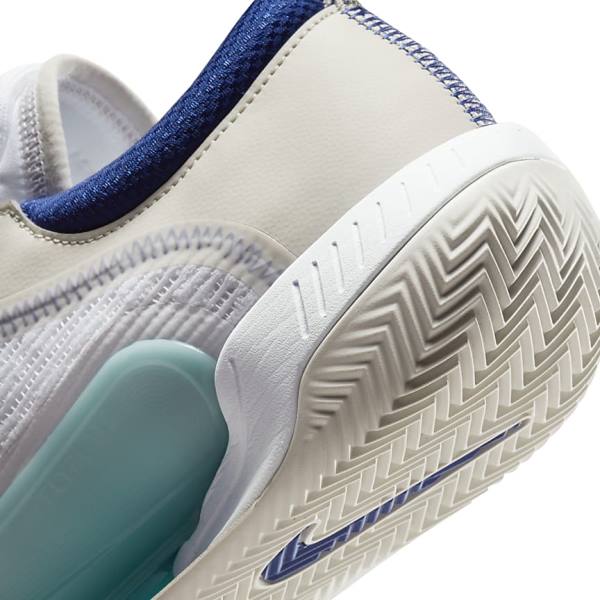 Nike NikeCourt Zoom NXT Clay Court Men's Tennis Shoes White / Light Beige / Turquoise / Royal Blue | NK406NDH