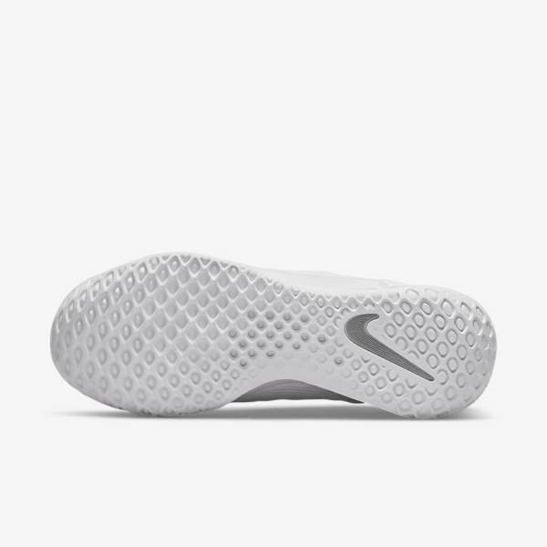 Nike NikeCourt Zoom NXT Hard Court Women's Tennis Shoes White / Grey / Metal Silver | NK512PNU