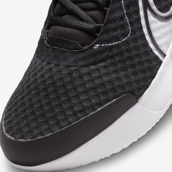 Nike NikeCourt Zoom Pro Hard Court Men's Tennis Shoes Black / White | NK473OUV