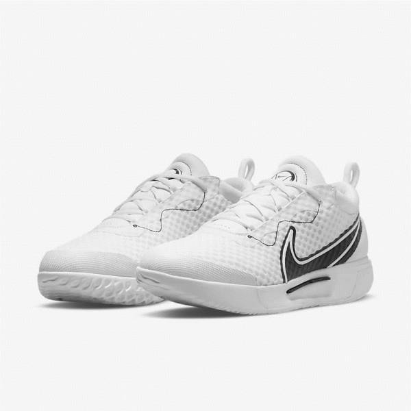 Nike NikeCourt Zoom Pro Hard Court Men's Tennis Shoes White / Black | NK895HKE