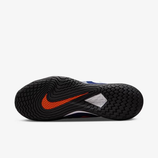 Nike NikeCourt Zoom Vapor Cage 4 Rafa Hard Court Men's Tennis Shoes Royal Blue / Orange / Black / White | NK051ADR