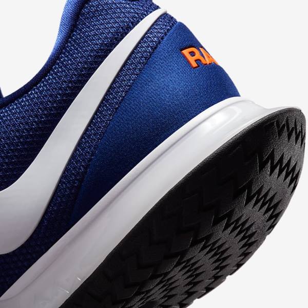 Nike NikeCourt Zoom Vapor Cage 4 Rafa Hard Court Men's Tennis Shoes Royal Blue / Orange / Black / White | NK051ADR