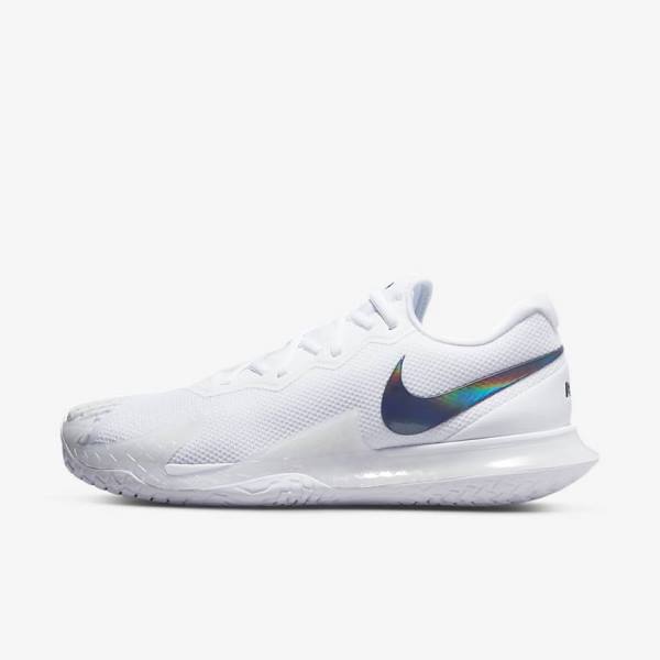 Nike NikeCourt Zoom Vapor Cage 4 Rafa Hard Court Men\'s Tennis Shoes White / Black | NK493KMB