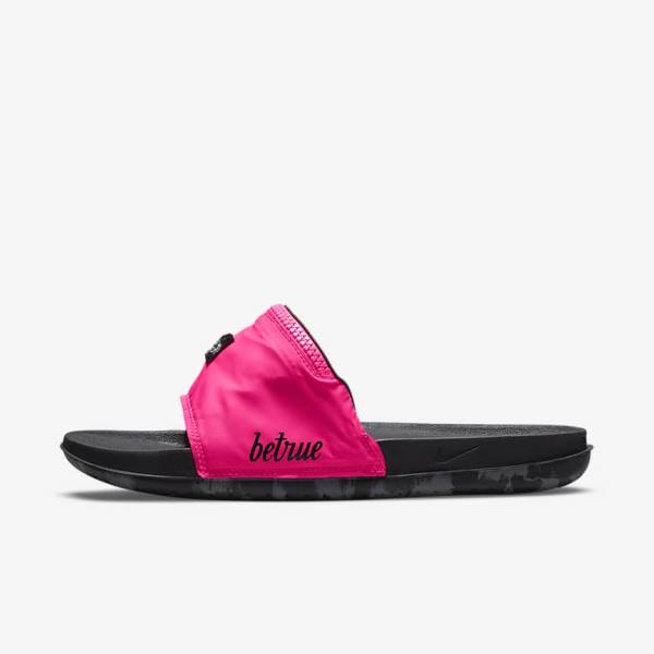 Nike OffCourt Be True Men\'s Slides Pink | NK802PAJ