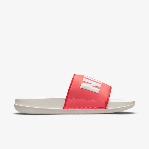 Nike Offcourt Women's Slides Red / White | NK723CIB