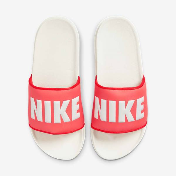 Nike Offcourt Women's Slides Red / White | NK723CIB