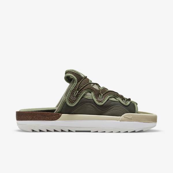 Nike Offline 2.0 Mule Men's Sneakers Olive / Light Grey / White / Green | NK759CLA