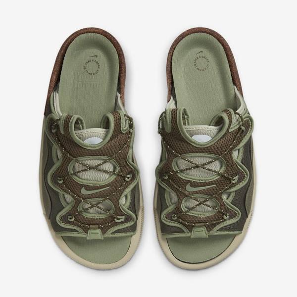 Nike Offline 2.0 Mule Men's Sneakers Olive / Light Grey / White / Green | NK759CLA