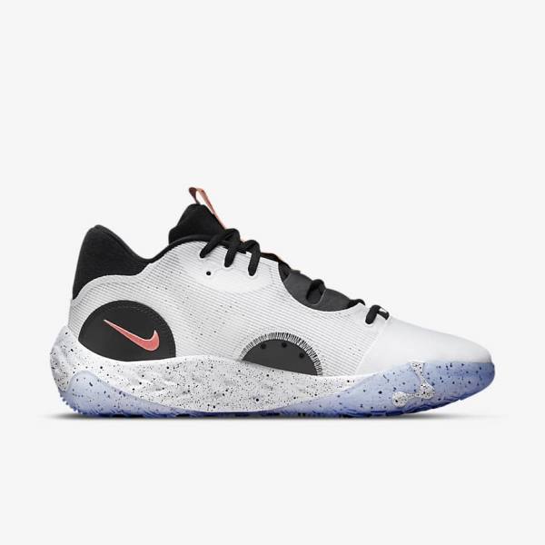 Nike PG 6 Men's Basketball Shoes White / Black / Blue / Red | NK584FCQ