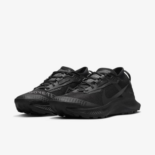 Nike Pegasus Trail 3 GORE-TEX Waterproof Trail Women's Running Shoes Black / Dark Grey / Black | NK341VFS