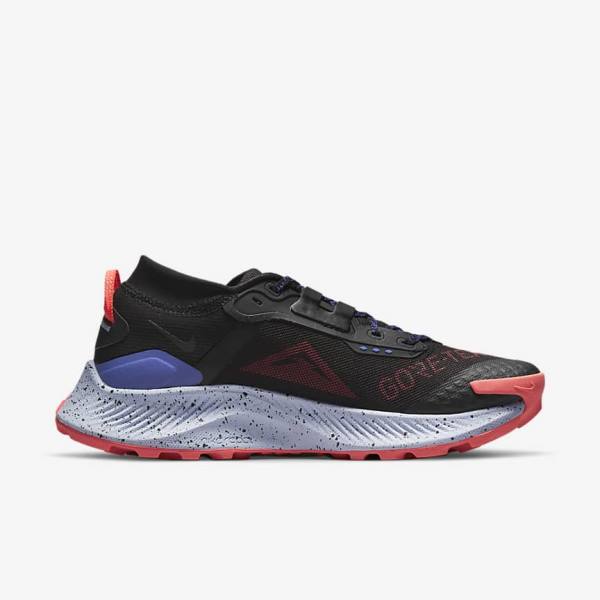 Nike Pegasus Trail 3 GORE-TEX Waterproof Trail Women's Running Shoes Black / Light Mango / Red | NK843HUE