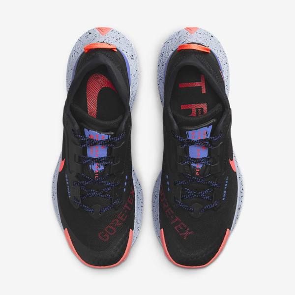 Nike Pegasus Trail 3 GORE-TEX Waterproof Trail Women's Running Shoes Black / Light Mango / Red | NK843HUE