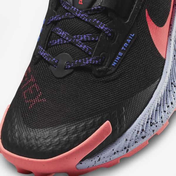 Nike Pegasus Trail 3 GORE-TEX Waterproof Trail Women's Running Shoes Black / Light Mango / Red | NK843HUE