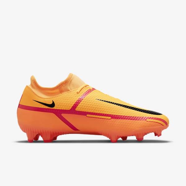 Nike Phantom GT2 Academy Dynamic Fit MG Multi-Ground Women's Football Shoes Orange / Light Red / Black | NK750AWE