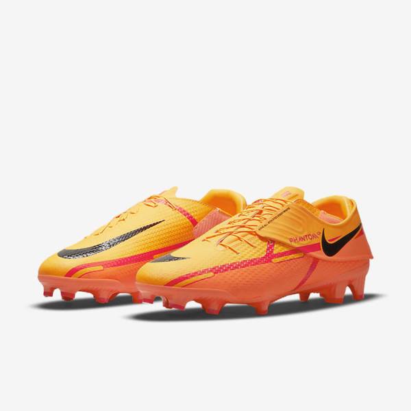 Nike Phantom GT2 Academy FlyEase MG Multi-Grounds Women's Football Shoes Orange / Light Red / Black | NK564IUC