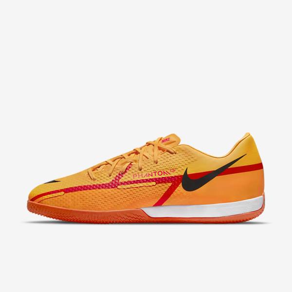 Nike Phantom GT2 Academy IC Indoor-Court Men\'s Football Shoes Orange / Light Red / Black | NK209RSU