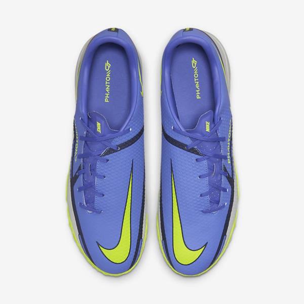 Nike Phantom GT2 Academy TF Turf Women's Football Shoes Blue / Grey | NK096CKY