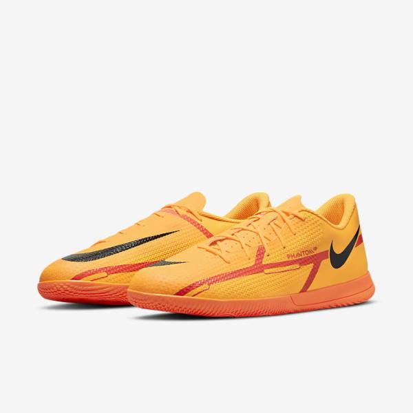 Nike Phantom GT2 Club IC Indoor Court Men's Football Shoes Orange / Light Red / Black | NK768YGQ