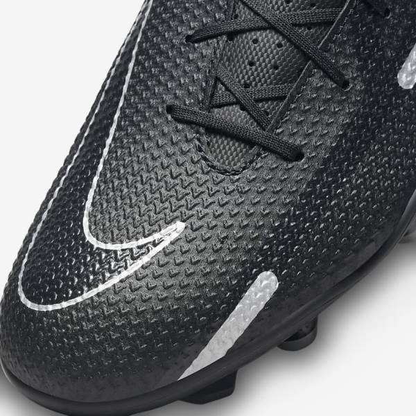 Nike Phantom GT2 Club MG Multi-Ground Men's Football Shoes Black / Dark Grey / Metal Silver | NK850WDG